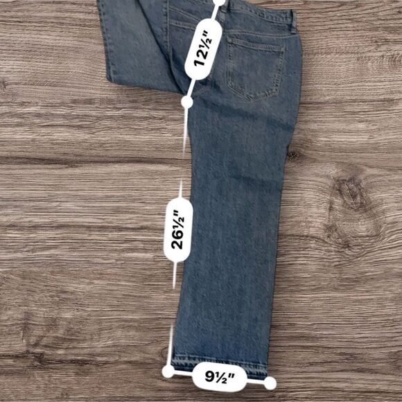 J Crew High Rise ‘96 Kickout Jean Classic Blue Denim Jeans sz28- NWT - Picture 12 of 12